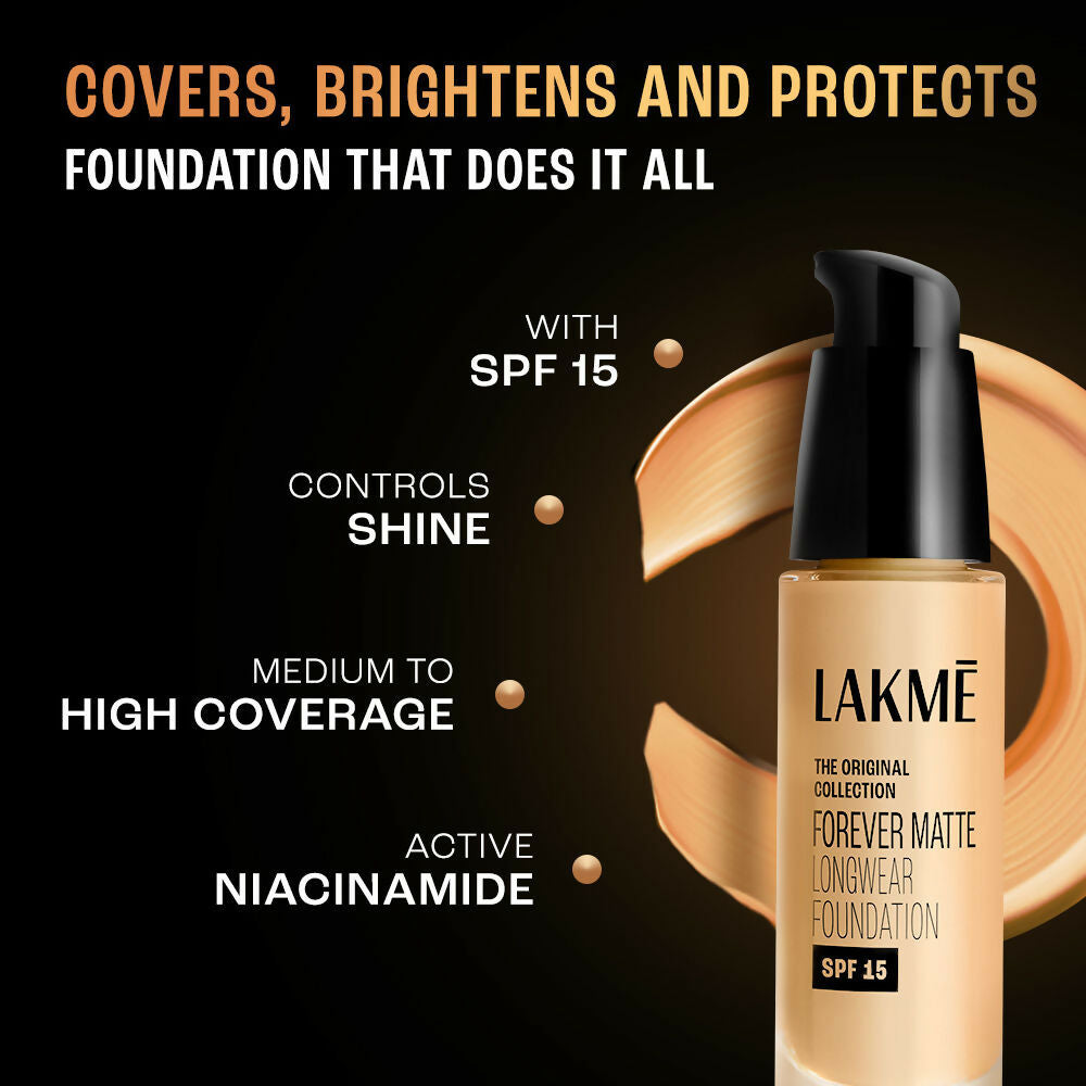 Lakme Forever Matte Longwear Foundation - Natural Marble
