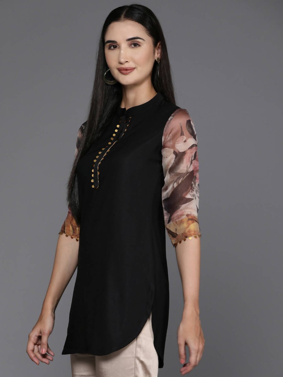 Ahalyaa Women's Traditional wear Tunic - Black