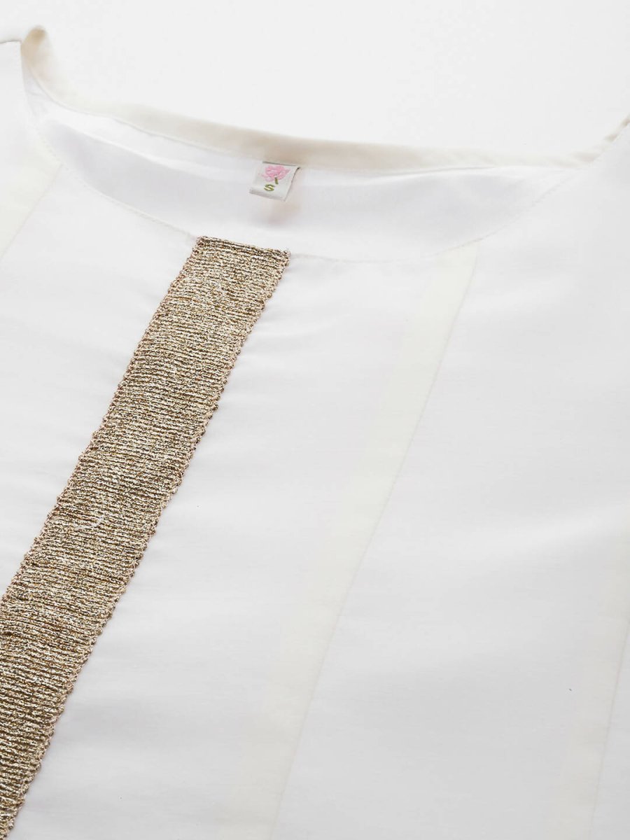 Ahalyaa Women's Traditional wear Ethnic Dress - Off White