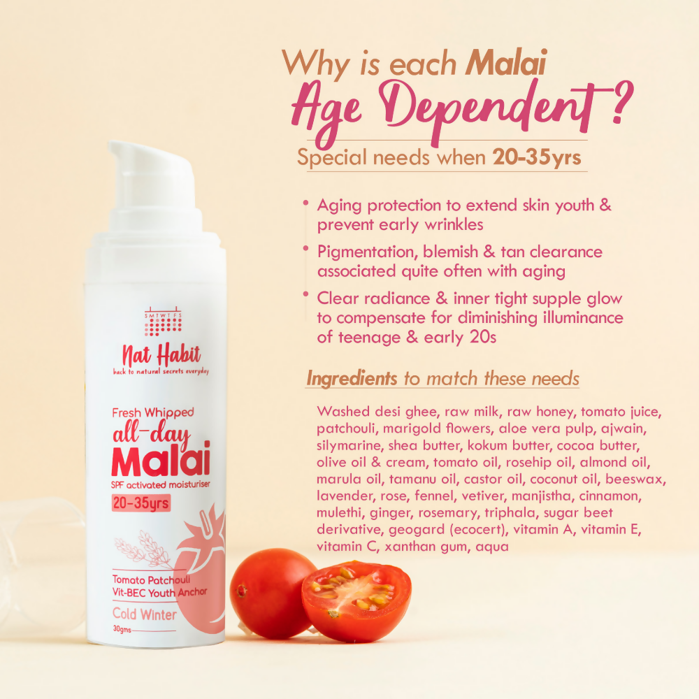 Nat Habit Tomato Patchouli Malai Face Moisturizer