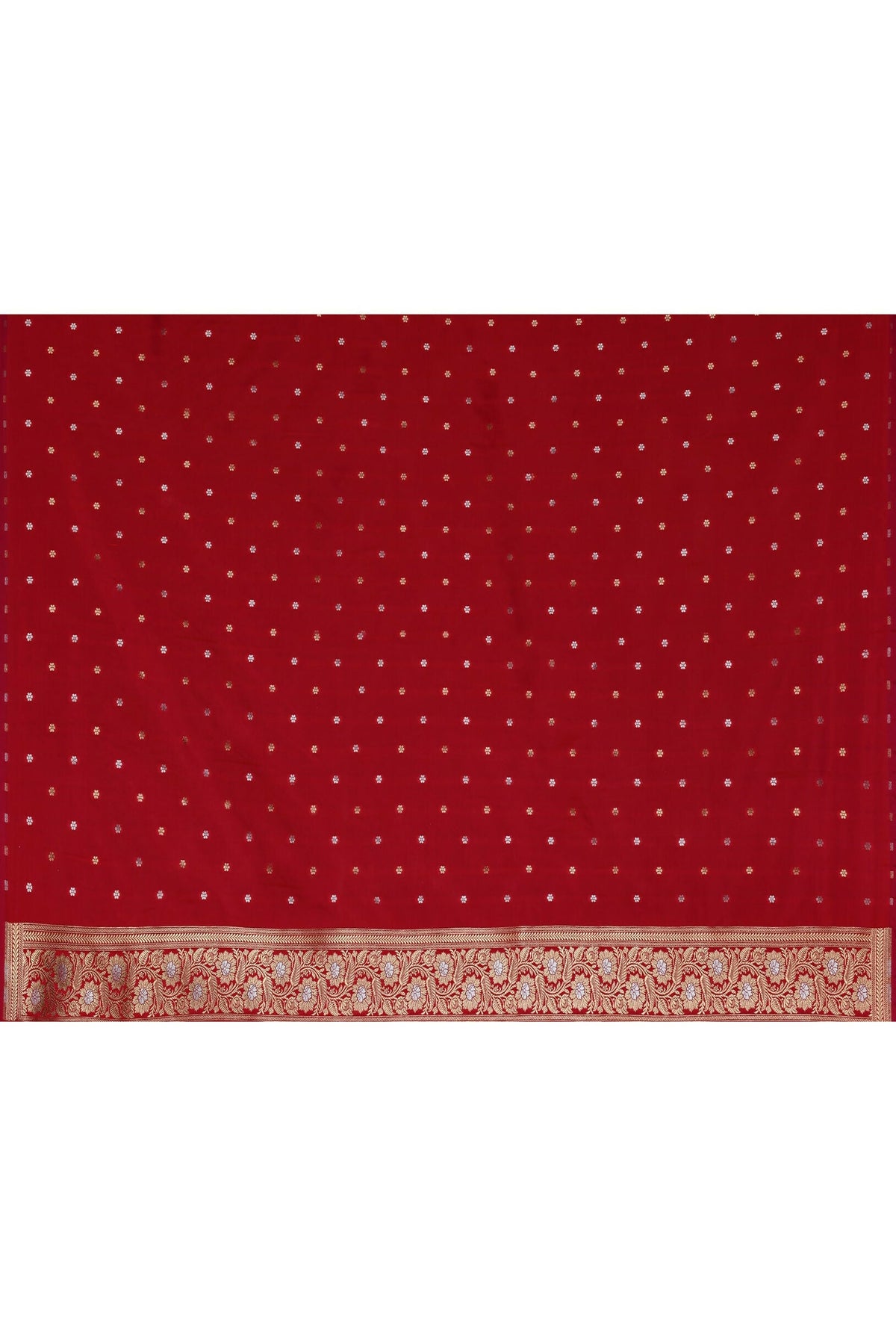 Joban Fashion Red Soft Pure Handloom Banarasi Silk Saree