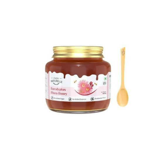 Farm Naturelle Eucalyptus Flower Honey - Raw, Unprocessed Wild Forest Honey