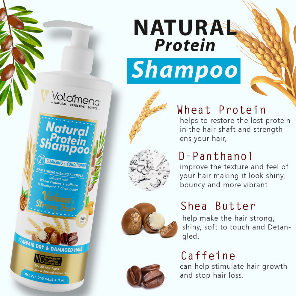 Volamena Natural Protein 2 In 1 Hair Shampoo