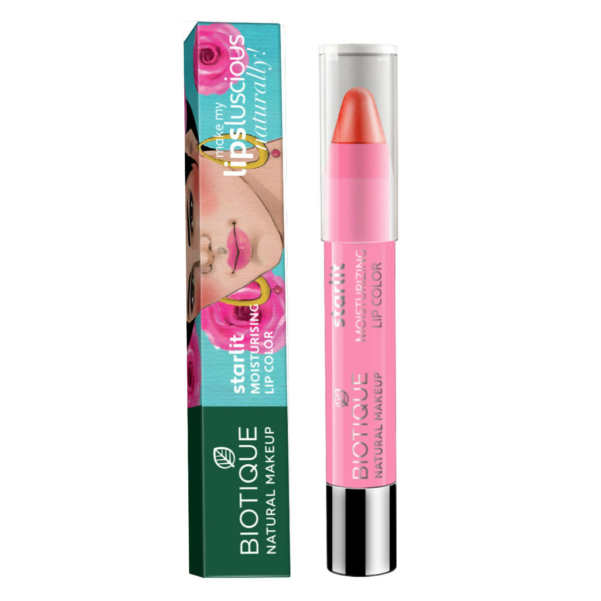 Biotique Starlit Moisturising Lipstick - Liquid Fire