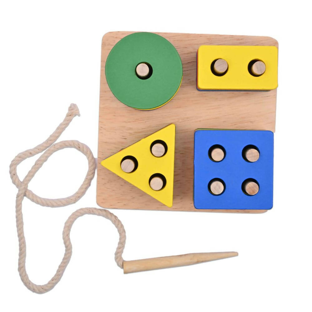 Nesta Toys Shape Sorter | Stacker | Lacing Toy - Multicolor