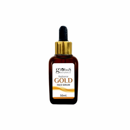 Globus Naturals Gold Radiance Anti Ageing & Brightening Face Serum, Suitable For All Skin Types