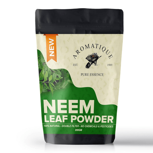 Aromatique Neem Leaves Powder for Silky Hair and Pimple Free Clear Skin