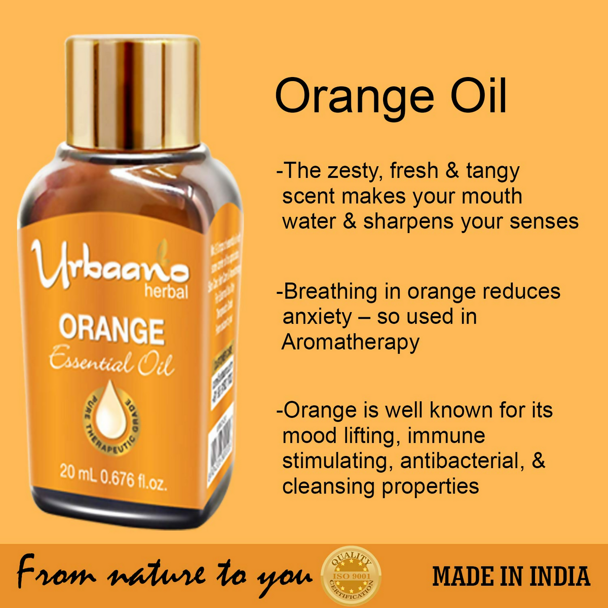 Urbaano Herbal Orange Essential Oil