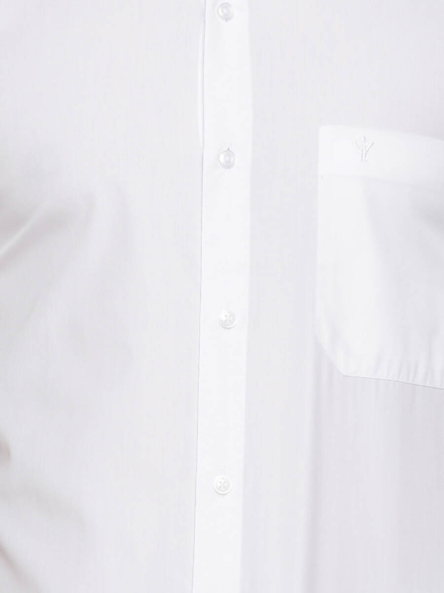 Ramraj Cotton Mens Half Sleeve Formal 100 % Cotton White Shirt