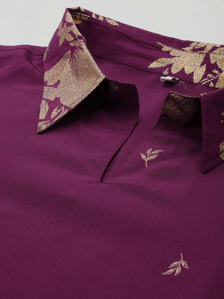Ahalyaa Women's Traditional wear Co-ords - Purple
