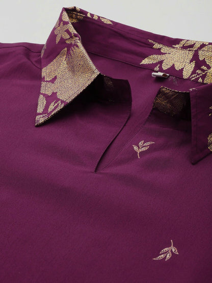 Ahalyaa Women's Traditional wear Co-ords - Purple