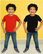 Chilins Kids Round Neck T-Shirt Half Sleeves 100% Cotton Plain Solid Color Tshirt
