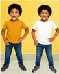 Chilins Kids Round Neck T-Shirt Half Sleeves 100% Cotton Plain Solid Color Tshirt