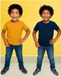 Chilins Kids Round Neck T-Shirt Half Sleeves 100% Cotton Plain Solid Color Tshirt