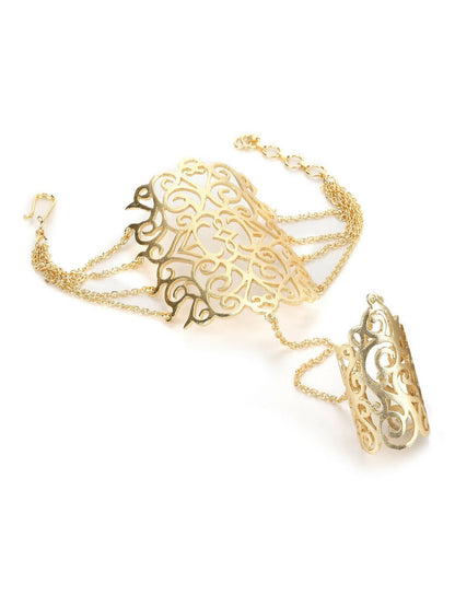 Filigree Hand Harness- Ruby Raang