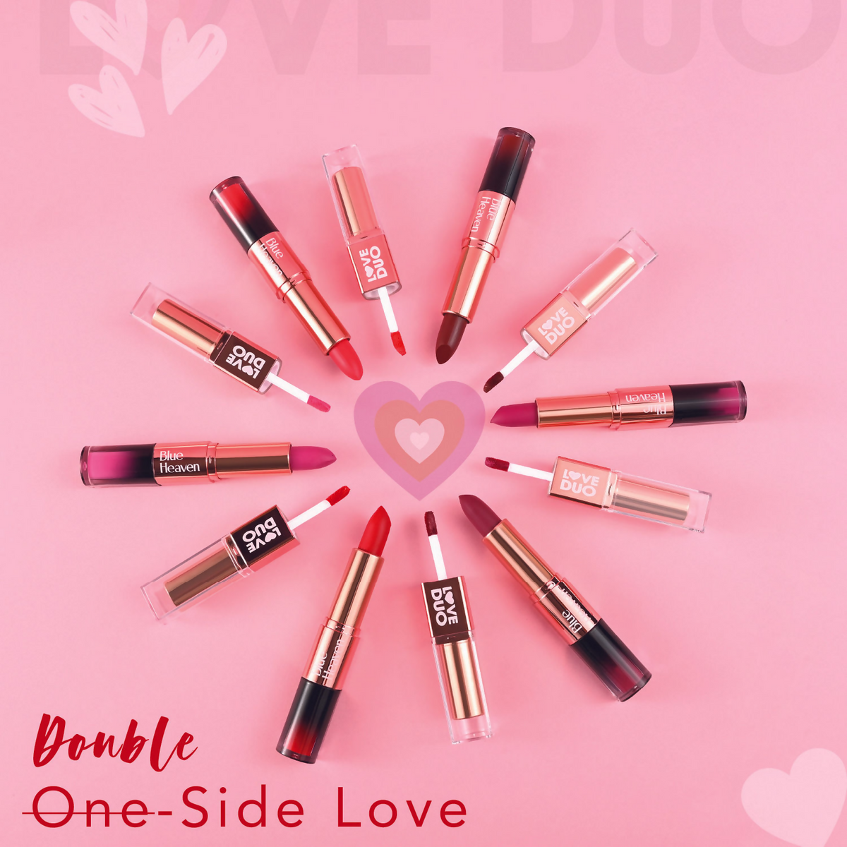 Blue Heaven Love Duo 2 In 1 Dual Sided Lipstick - 04