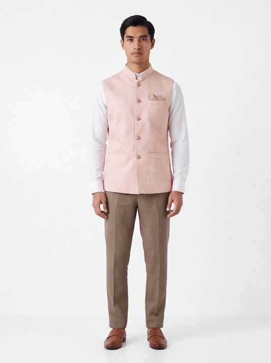 Pink half jacket for men
