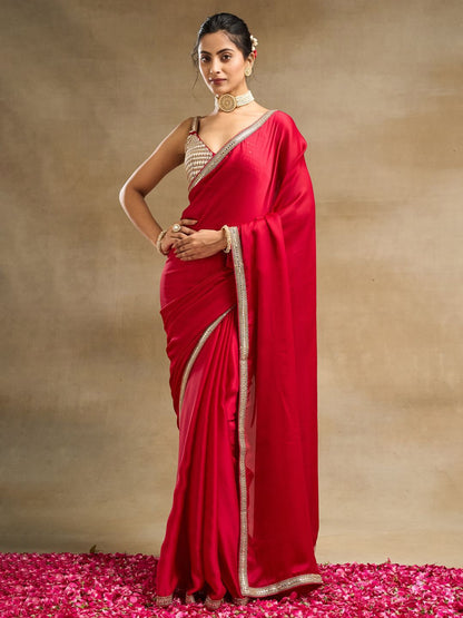 kasee Embroidered Silk Blend Saree
