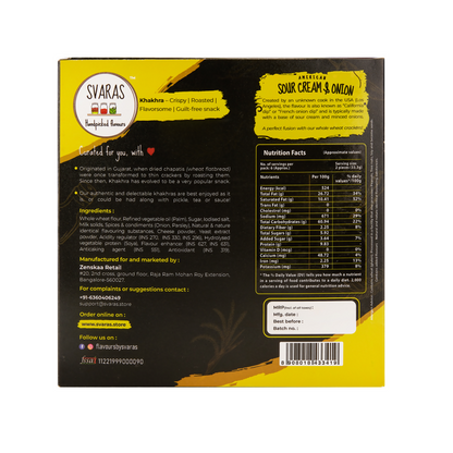 Svaras American Sour Cream & Onion Khakhra