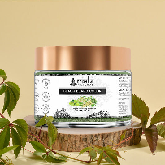 Rishi Natural Beard Black Color