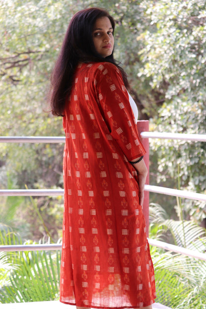 Earthyweaves AgniSvarna Sambalpuri Dress