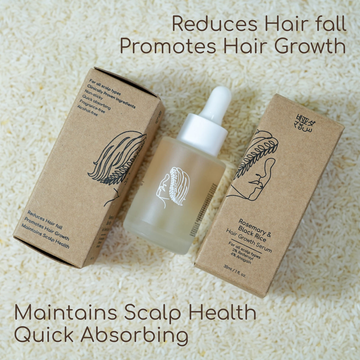 Beyond Rice Rosemary & Black Rice Hair Growth Serum