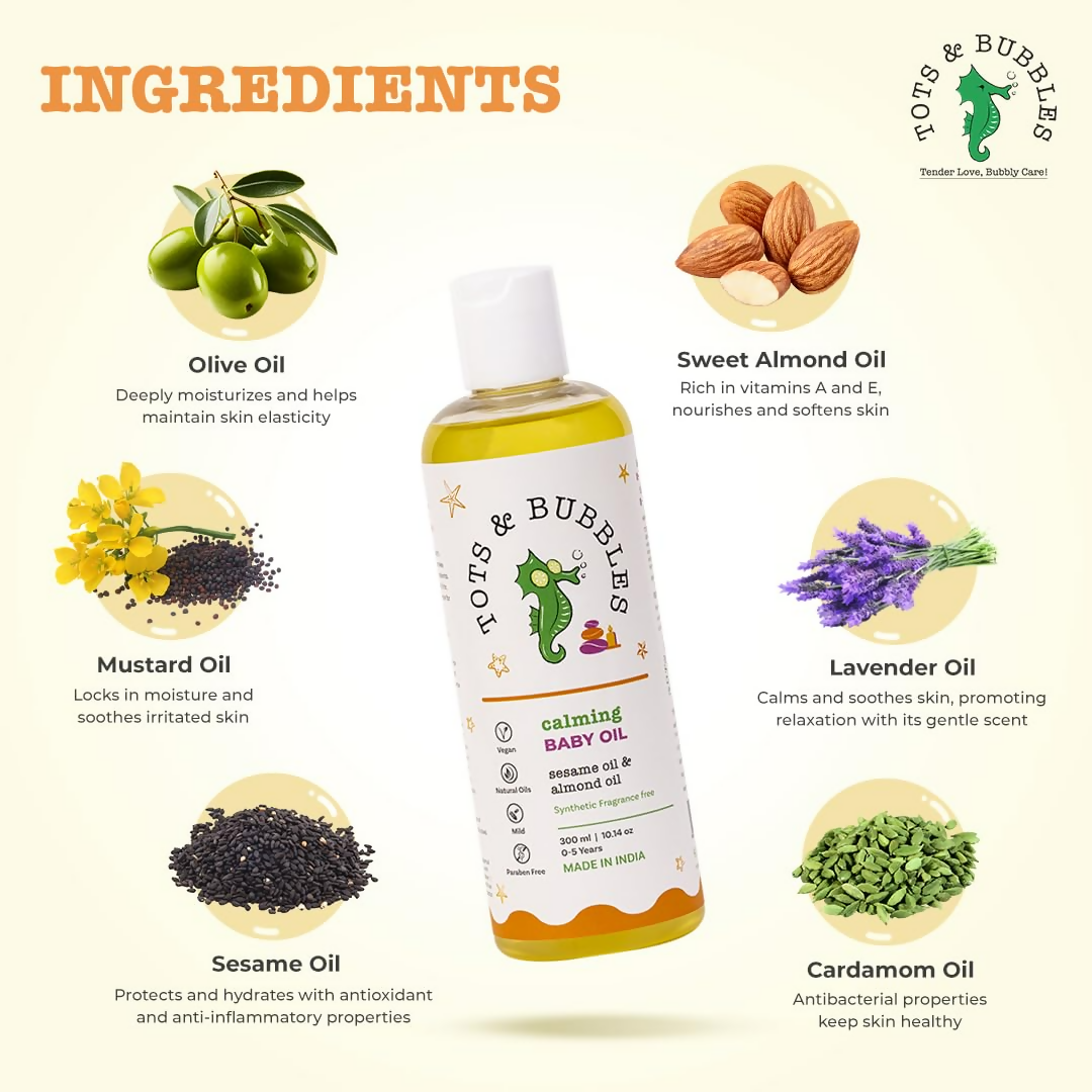 Tots & Bubbles Calming Baby Massage Oil