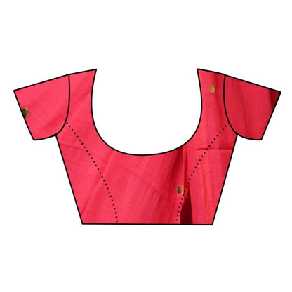Very Much Indian Pure Mul Cotton Handloom Saree - Red