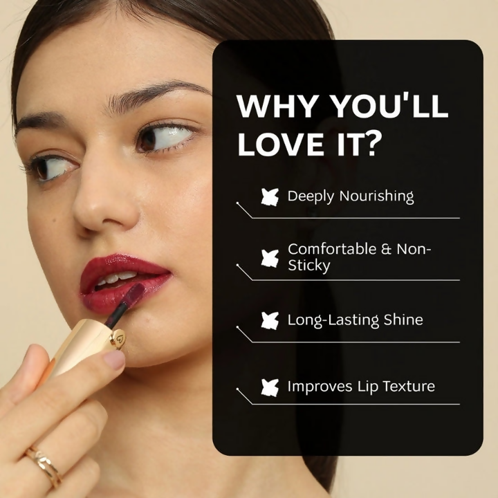 Dunamiss Liliana Hydrating Lip Oil Wine Mauve Bliss