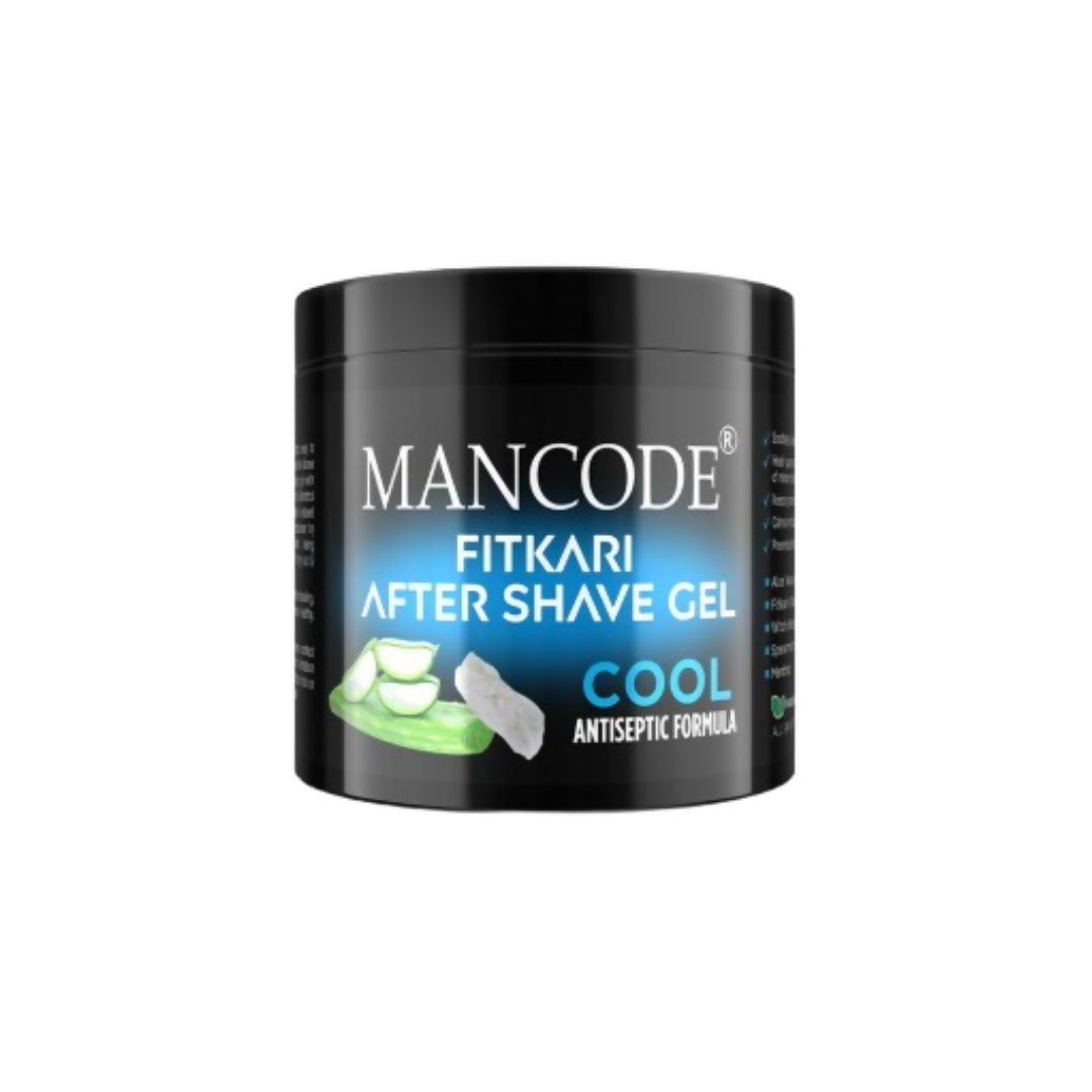 Mancode Fitkari After Shave Gel For Men Cool Antiseptic Formula