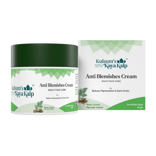 Kulsum's Kaya Kalp Anti-Blemishes Cream Daily Face Care For Reduced Pigmentation & Dark Circles