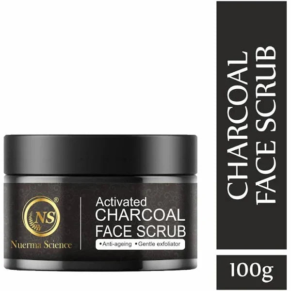 Nuerma Science Charcoal Face Scrub | Remove Dead Skin Cells & Cleanse Deeply
