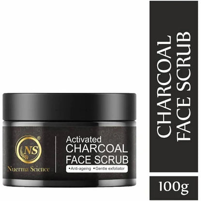 Nuerma Science Charcoal Face Scrub | Remove Dead Skin Cells & Cleanse Deeply
