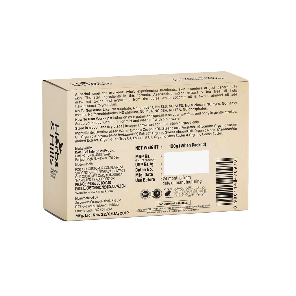 Herbs & Hills Tea Tree Germ Protection Soap