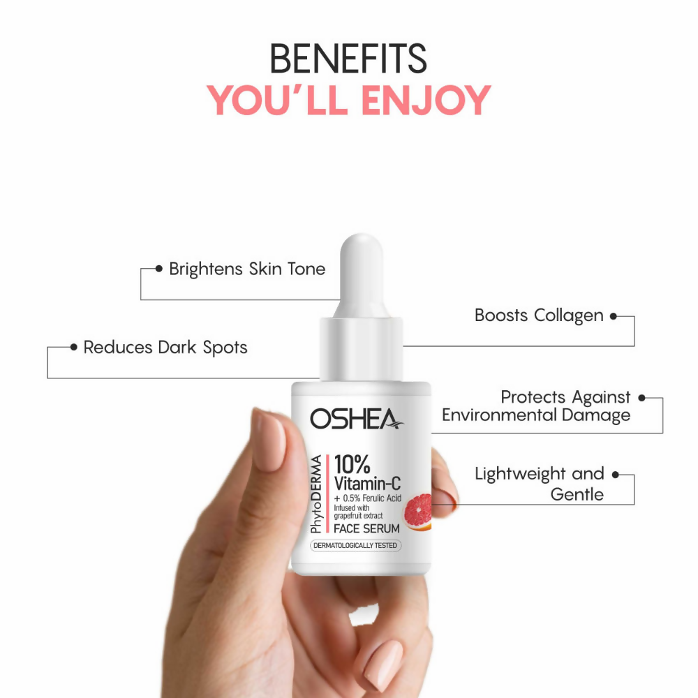 Oshea Herbals Phytoderma 10% Vitamin C & 0.5% Ferulic Acid Face Serum