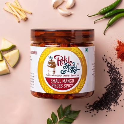 The Pickle Story Mango and Mustard (small pieces of Mango) Spicy Pickle