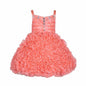 Asmaani Baby Girls Gajri Tissue Net Knee Length Frock ( AS-DRESS-22151)