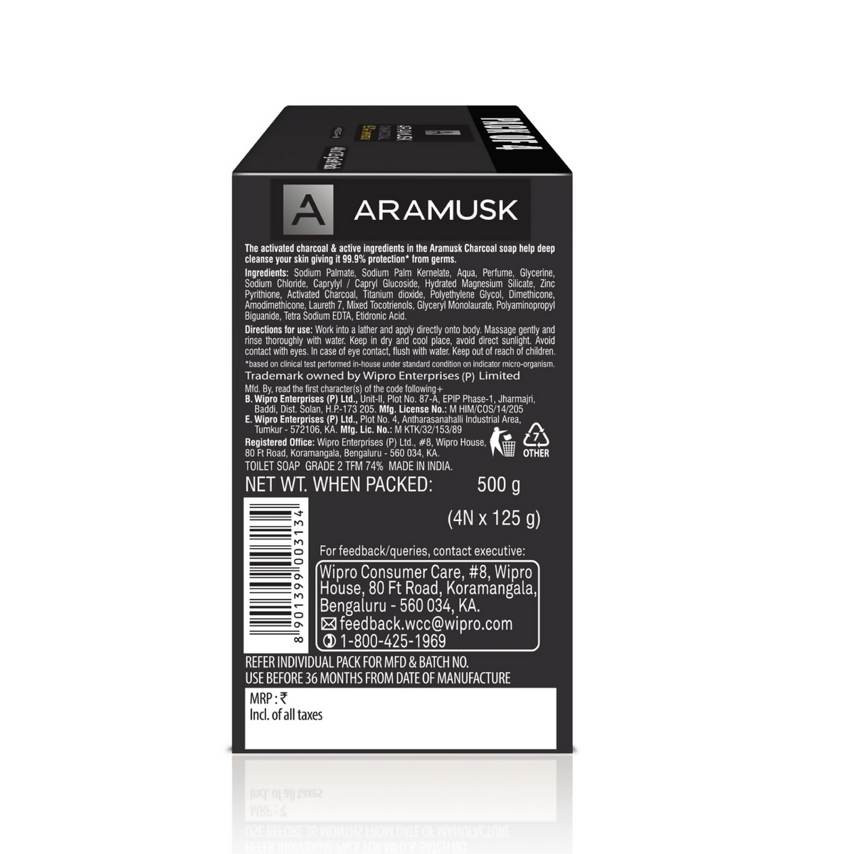 Aramusk Charcoal Soap For Men
