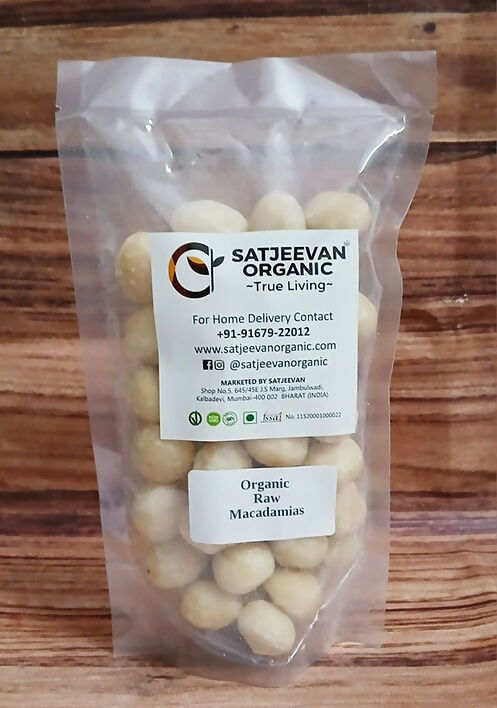 Satjeevan Organic Raw Macadamias