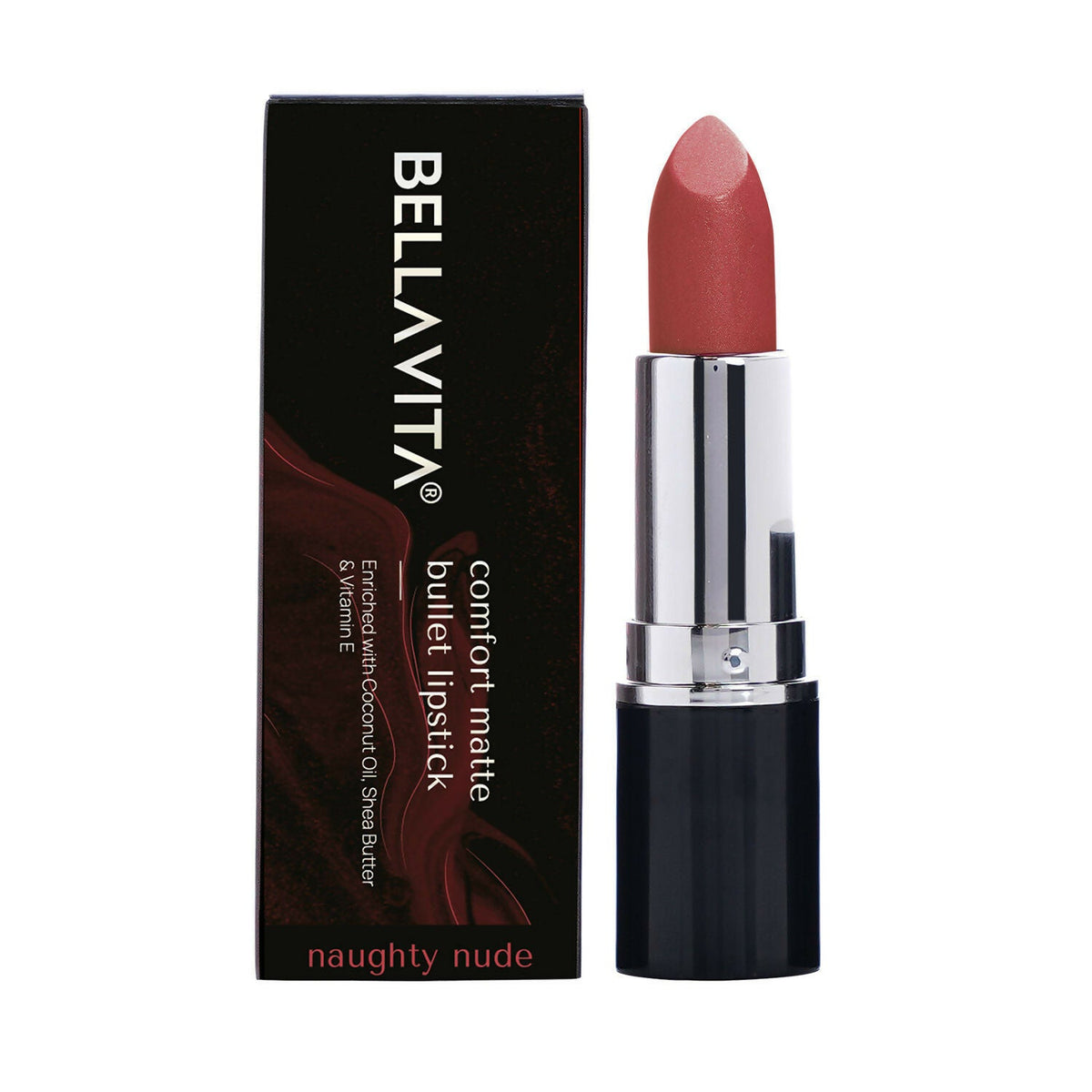 Bella Vita Organic Comfort Matte Bullet Lipstick - Naughty Nude