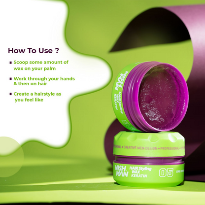 Nishman Keratin Hair Styling Wax