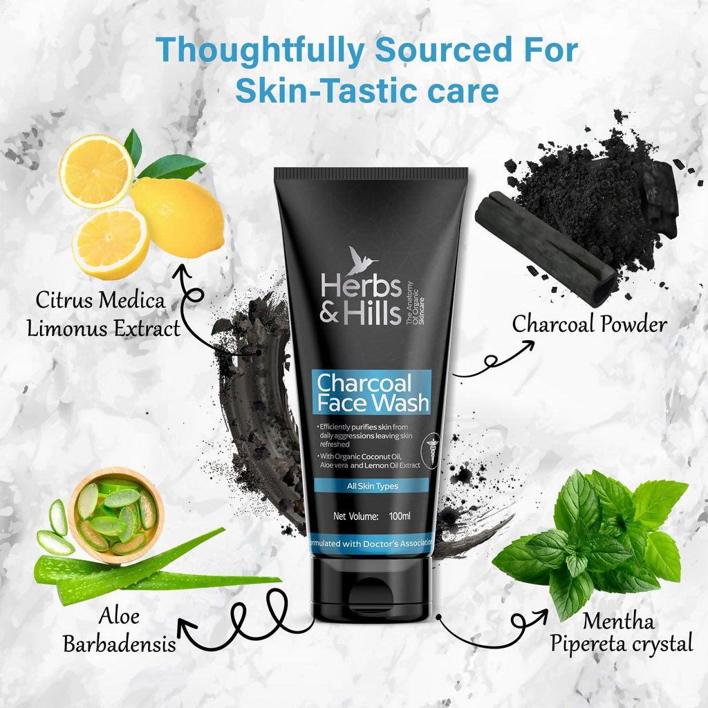 Herbs & Hills Charcoal Face Wash