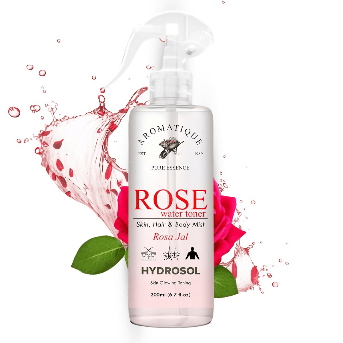 Aromatique Rose Water Spray For Face, Rose Water Toner