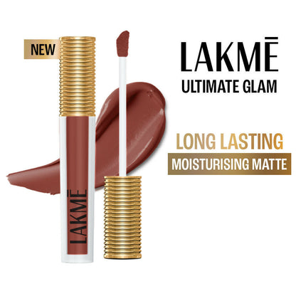 Lakme Ultimate Glam Matte Liquid Lipstick - Nude Latte