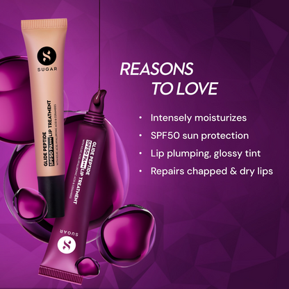 SUGAR Glide Peptide SPF50 PA+++ Lip Treatment - 01 Coconut Crunch