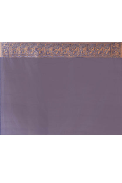 Joban Fashion Lavender Pure Katan Pure Handloom Banarasi Silk Saree