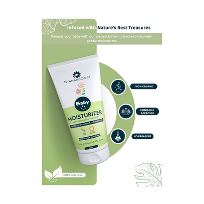 StarAndDaisy Baby Moisturizer with Shea Butter and Goat Milk, SLS Free & Paraben free with pH 5.5, Ultra Mild