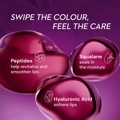 SUGAR Glide Peptide Serum Lipstick with Vitamin E - 02 Positano Peach