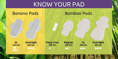 Saathi Bamboo Fiber Medium Flow Sanitary Napkins Pack