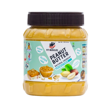 Fit Muscles Natural Crunchy Peanut Butter